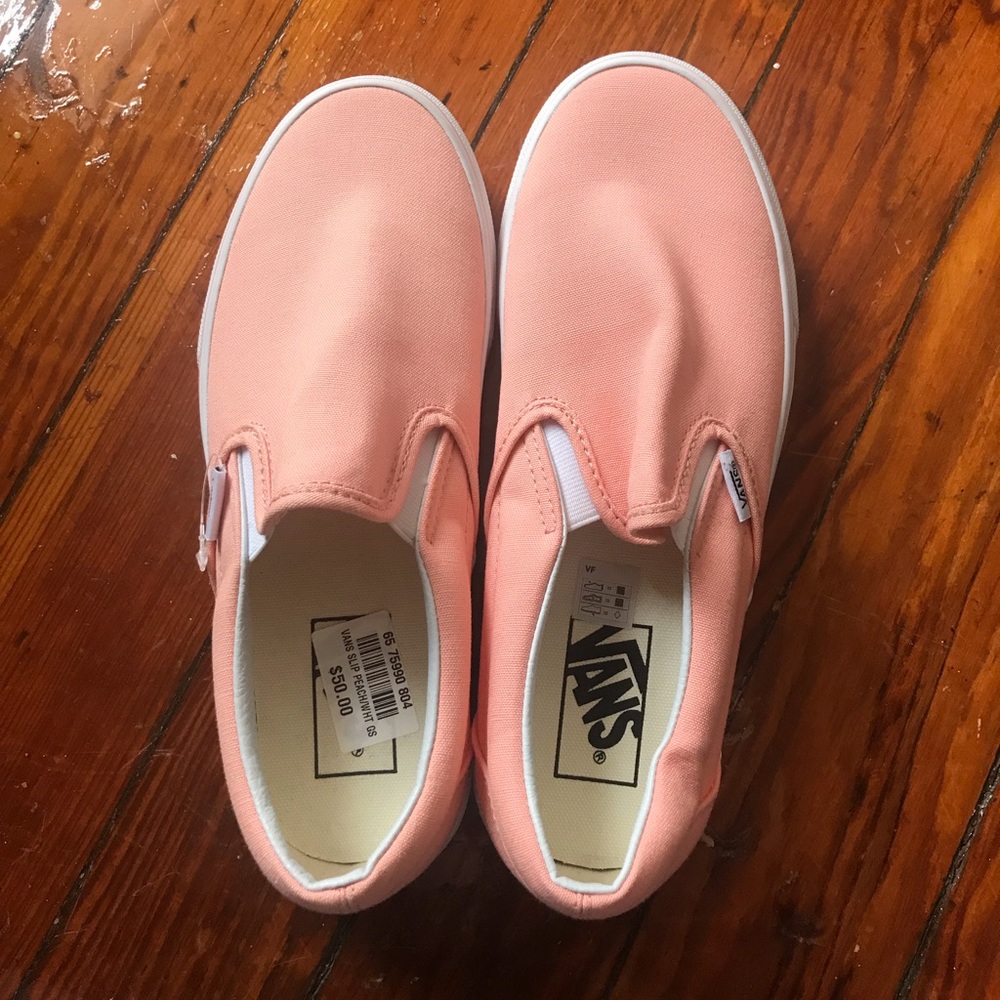 Peach colored vans